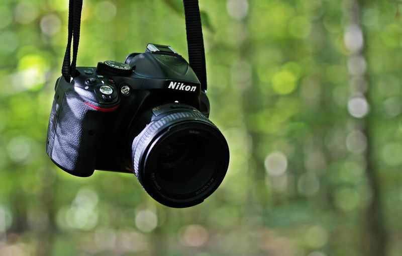 nikon, lens, camera, technology, green color, sr-camera, slr, close-up, dslr, equipment, trees, bokeh, 5K, day, photo camera, forest, 50 mm, slr camera