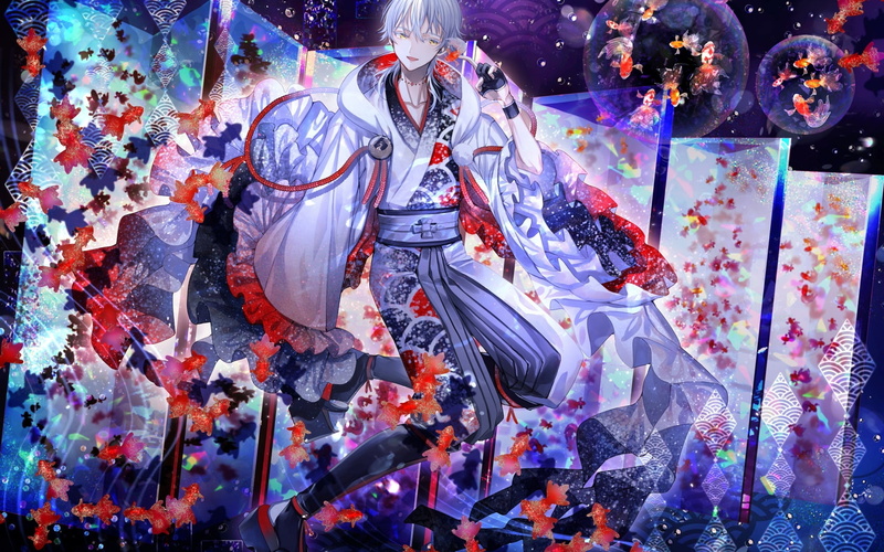 multi colored, indoors, backgrounds, arts culture and entertainment, anime, vara, man, art and craft, carnival - celebration event, 720P, water, event