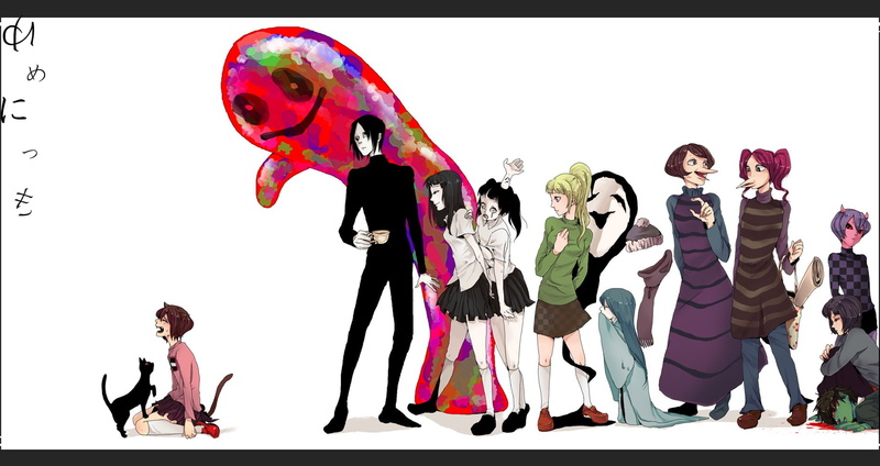 monoe, midoro, poniko, monoko, toriningen, sekomumasada, 720P, kamakurako, madotsuki, shitaisan, mafurako, yume, nikki, uboa, sensei
