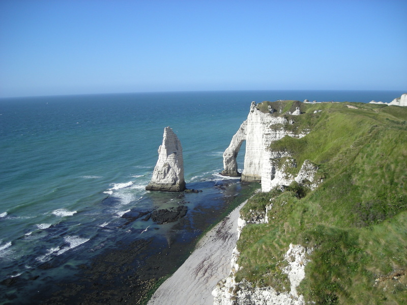 nature, horizon, tranquil scene, sea, blue, natural, scenics, beauty in nature, falaise, no people, day, normandy, outdoors, sky, solid, normandie, french