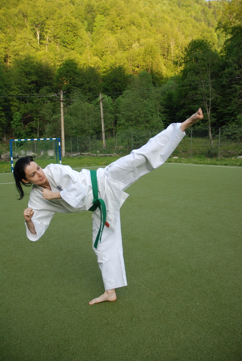 karate, martial arts, sport, 4K, human arm, sports, kimono, martial, land, outdoors, growth, leisure activity, grass, kyokushin, real people, female, adult