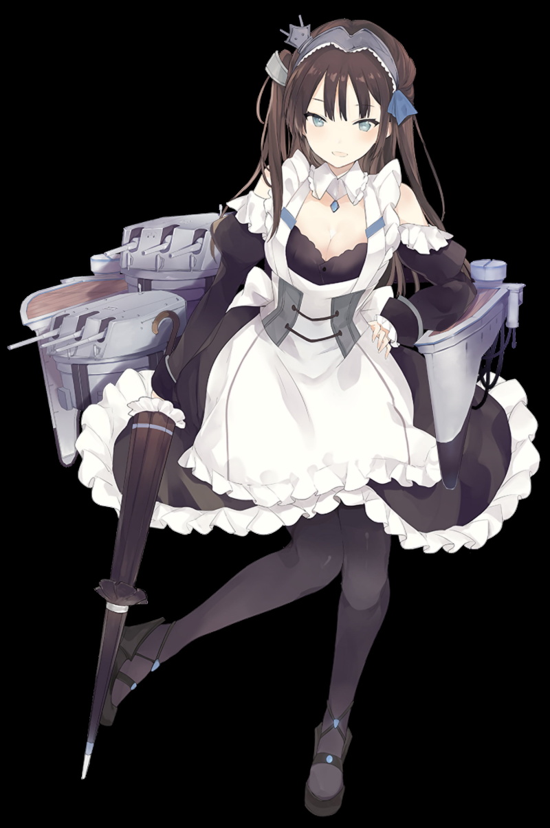 anime girls, transparent background, anime, ship, Azur Lane, upscaled, 2K