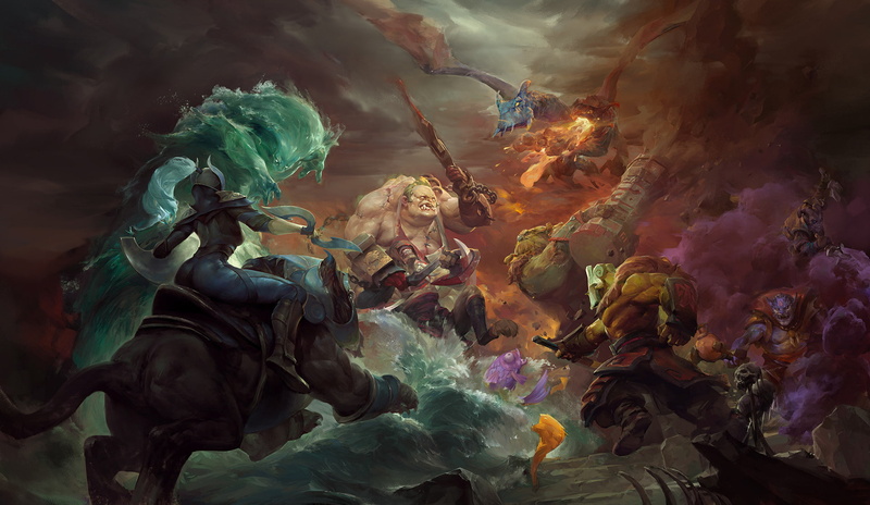 fantasy art, Dota 2, PC gaming, Luna (Dota 2), 1080P