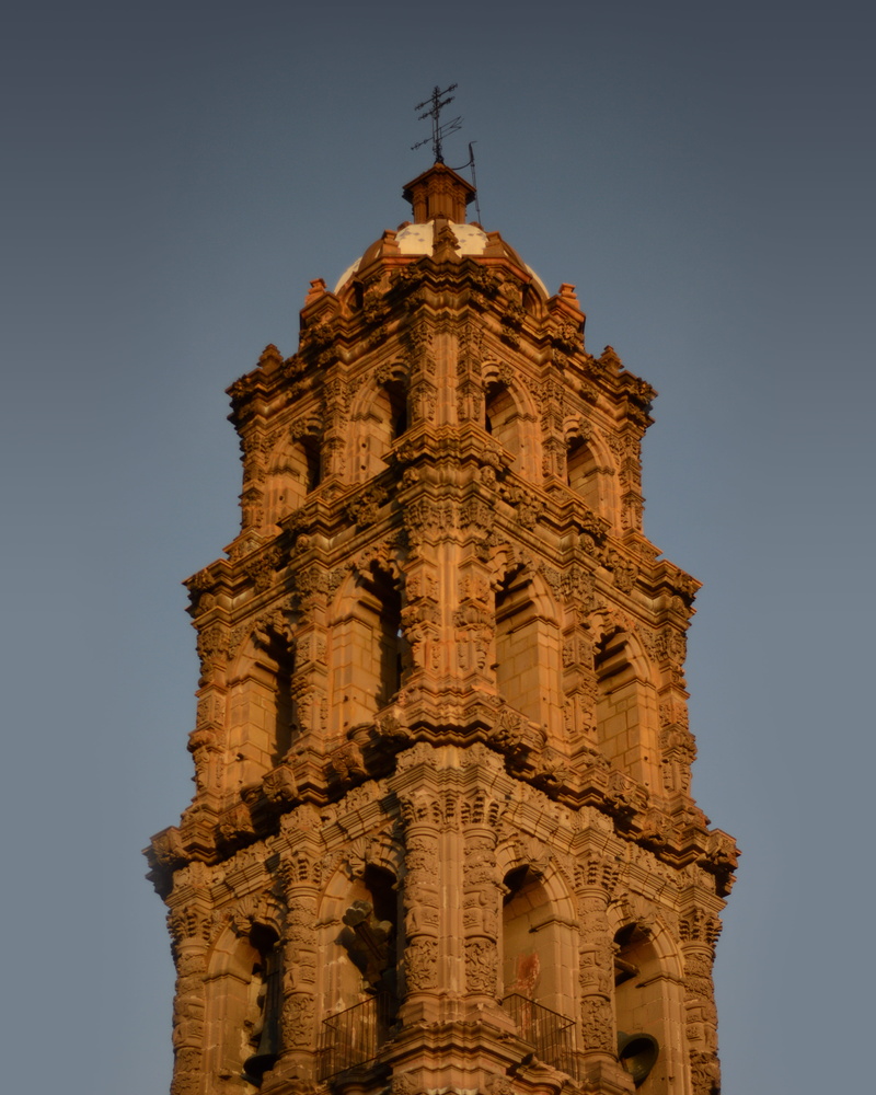 built structure, spirituality, church, ornate, building exterior, mexico, tower, clear sky, gothic style, san luis potosi, no people, building, place of worship