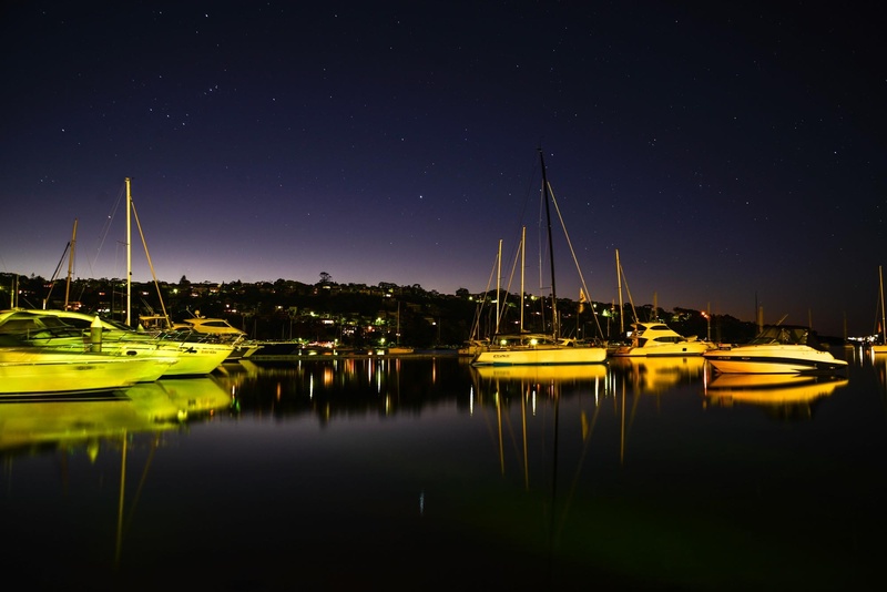 mast, sky, nightsky, no people, sydney, star - space, stars, harbour, australia, water, sailboat, dawn, boats, reflection, nature, calm, bay, nautical vessel