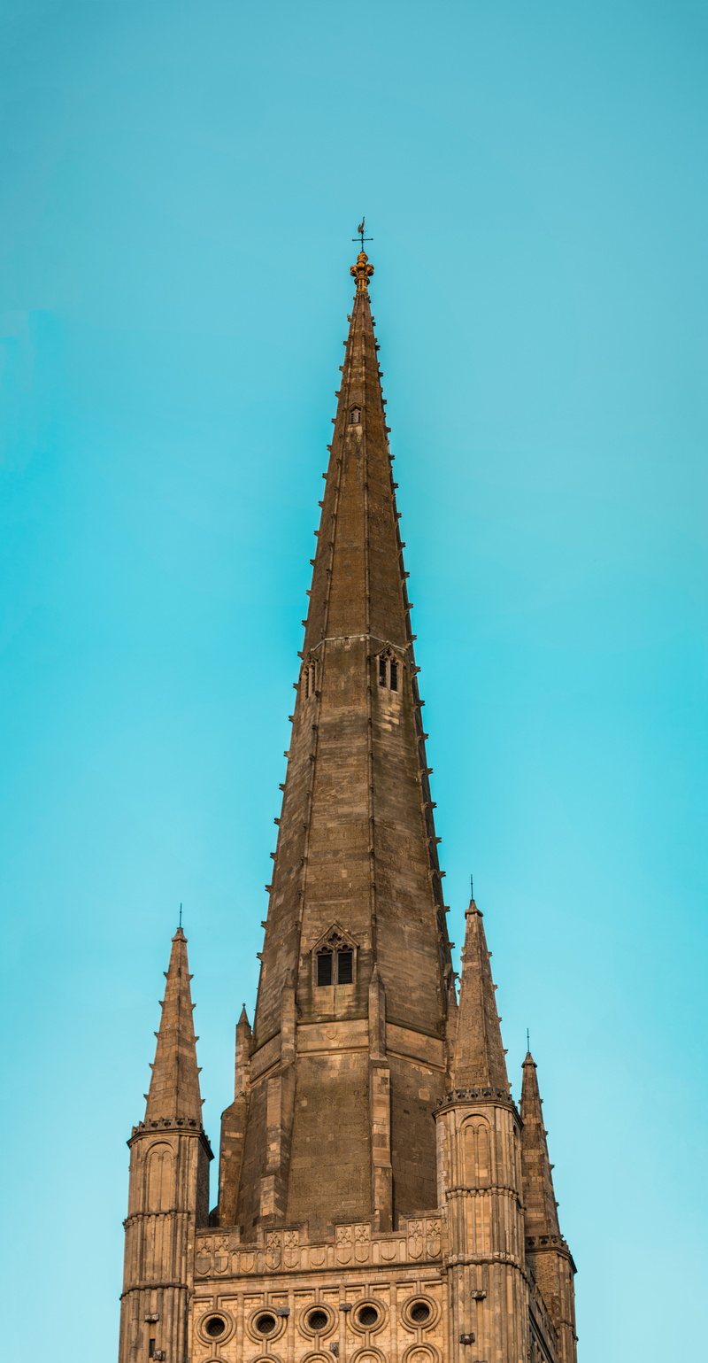 golden hour, united kingdom, god, 8K, architecture, building, sky, low angle view, cathedral, panorama, spirituality, blue, building exterior, nature