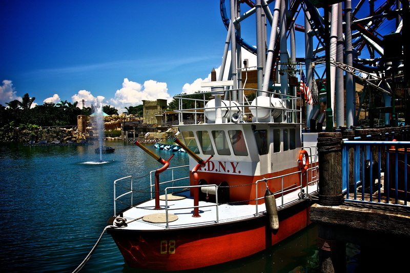 dock, island, amusement, building exterior, architecture, fishing industry, singapore, water, mode of transportation, city, universal studios singapore