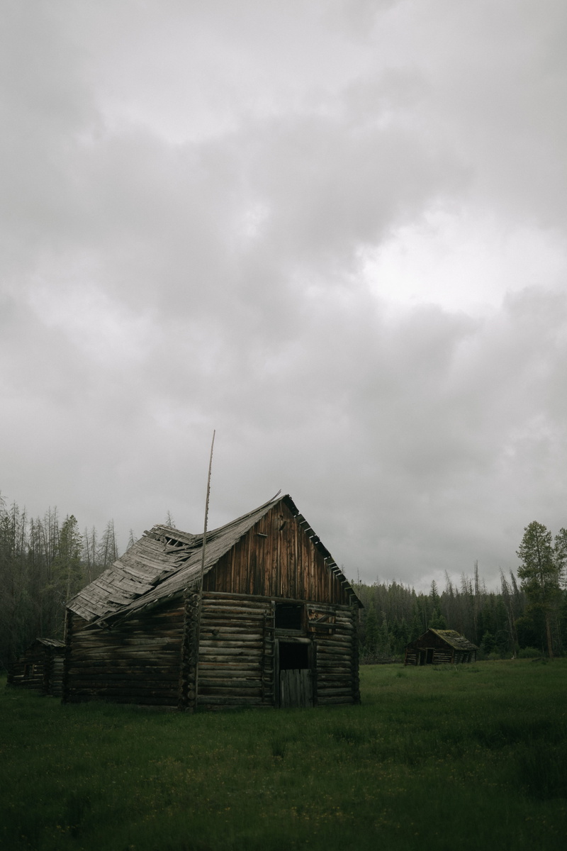 architecture, grass, abandoned, landscape, 5K, moody, moody cabin, cabin, farm, nature, cloud - sky, hd moody, old picture, cottage