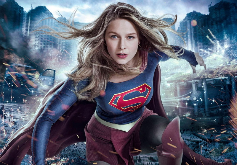 lifestyles, 1080P, beautiful woman, nature, hairstyle, front view, young women, Supergirl, wind, portrait, women, one person, beauty, Melissa Benoist