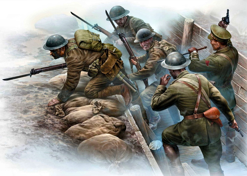 1080P, Soldiers, The battle in the trenches, The first World war, Western front, The British expeditionary force