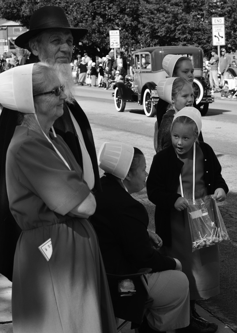 mode of transportation, white, leisure activity, autumn, celebration, lifestyles, 4K, sitting, black, adult, street, mature men, b w, amish, black And White