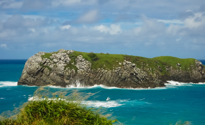 outdoors, tranquil scene, water, mountain, formation, sea, ocean, landscape, solid, idyllic, fernando, beauty in nature, perfect, no people, sky, rock - object