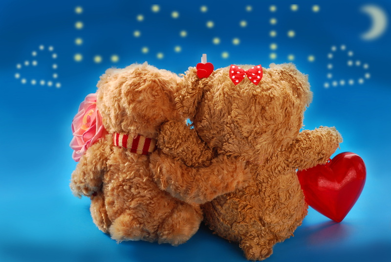 Teddy Bear, Valentines Day, 4K, Holiday, Love, Couple