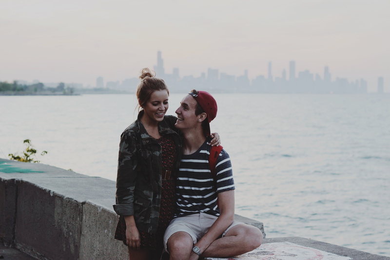 positive emotion, couple - relationship, smiling, city, dress, guy, hat, tshirt, women, nature, young adult, young women, built structure, people, romantic