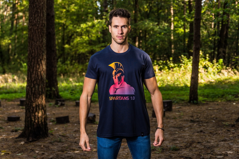 land, casual clothing, strict, combination, woodland, sport wear, one person, brown hair, adult, crew, three quarter length, front view, handsome, sport