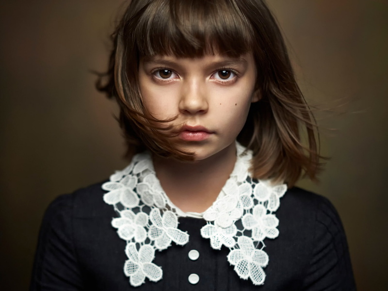 1080P, portrait, brown-eyed, girl, beautiful portrait, Alexander Vinogradov