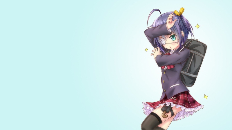Chunibyo and Other Delusions, Love, Anime, Rikka Takanashi, 1080P