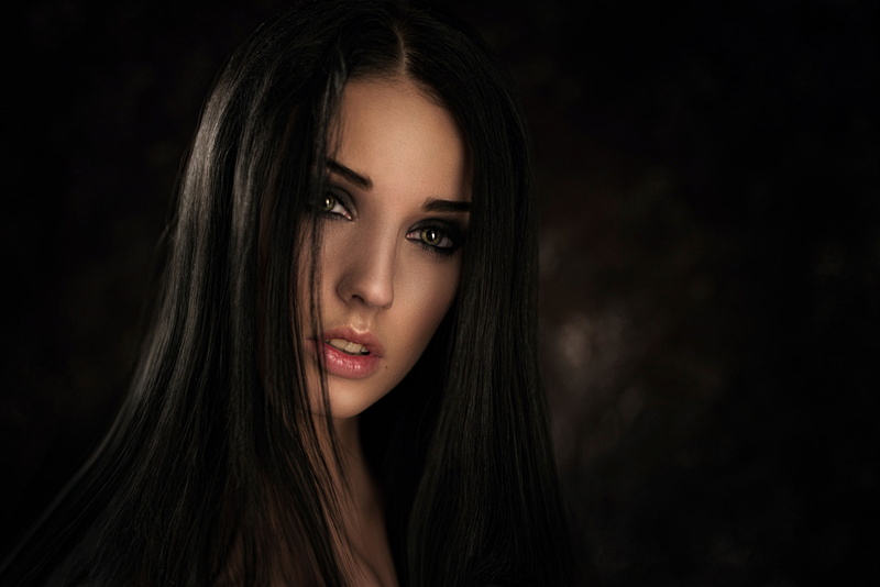 fox, body part, beauty, indoors, adult, hair, long hair, George Chernyadev, portrait, beautiful woman, background, megan, young women, looking at camera