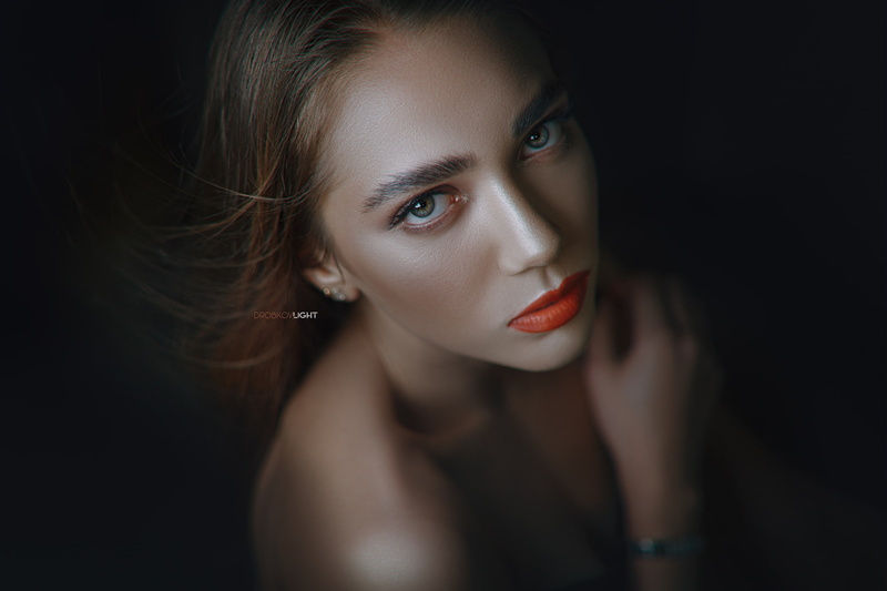 look, lips, Girl, eyes, Angelica Zavarzin, 2K, portrait, shoulders, Alexander Drobkov-Light, model, pose