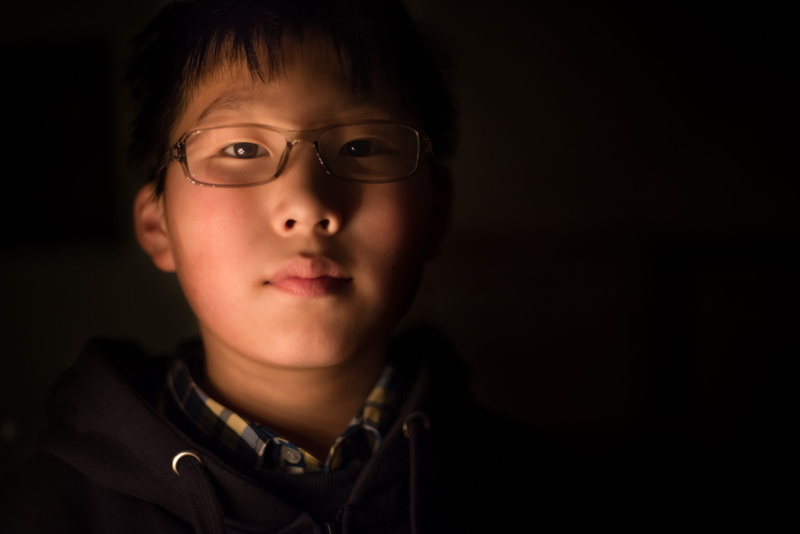 men, 5K, child, black background, people, one person, childhood, united states, males, portrait, chinese, offspring, boy, front view, portland, cute, dark