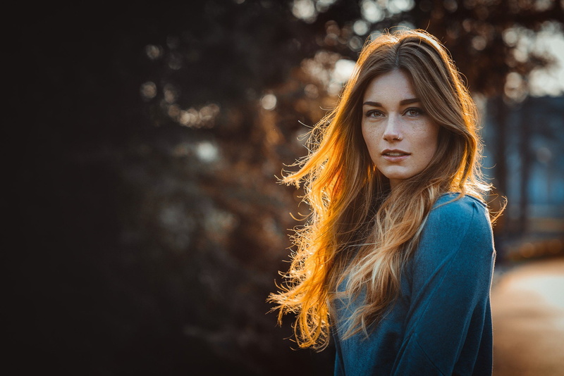 young adult, standing, long hair, contemplation, blonde, casual clothing, Manthos Tsakiridis, women, redhead, looking at camera, nature, hair, nose rings