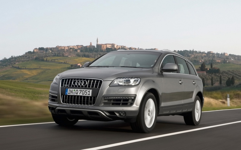 front, audi, grey, q, angle, 1080P, speed, audi q7