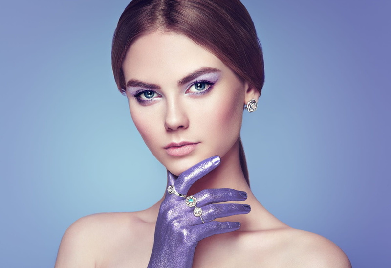 1080P, makeup, decoration, girl, look, portrait, ring, Oleg Gekman