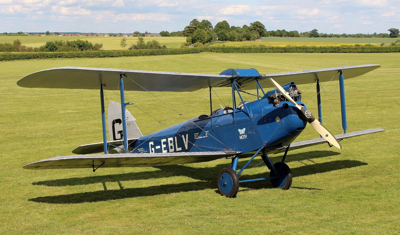 1080P, double, De Havilland, biplane, DH.60 Moth