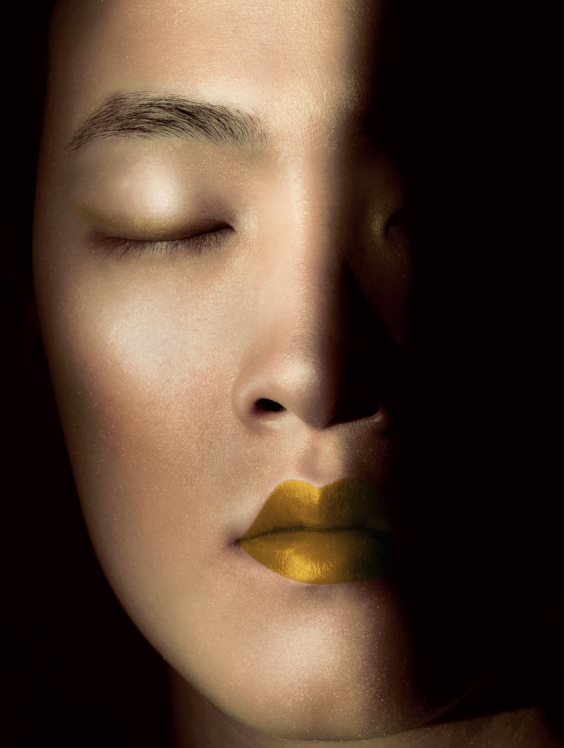 body part, skin, makeup, highlighter, asian, human lips, front view, san francisco, dark, girl, human body part, indoors, beautiful woman, human face, teenager