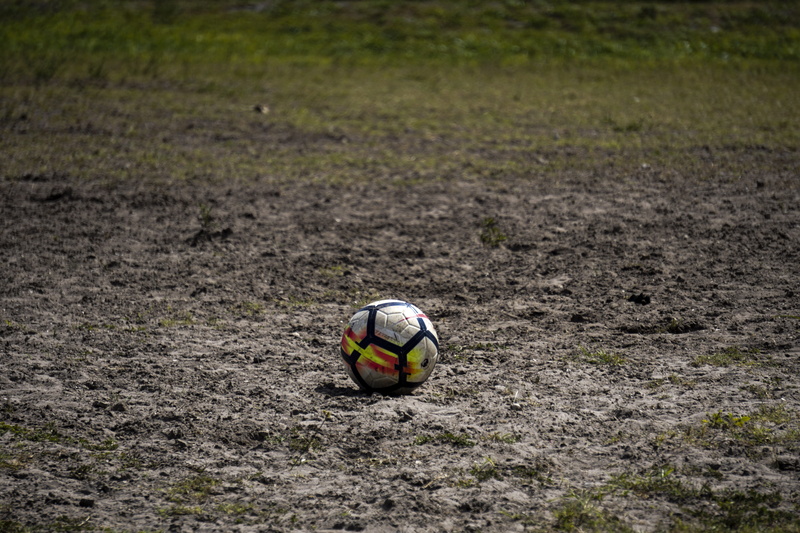 journey, ball, focus on foreground, land, animals in the wild, outdoor, no people, one animal, team sport, animal wildlife, day, nike, soccer ball, 5K