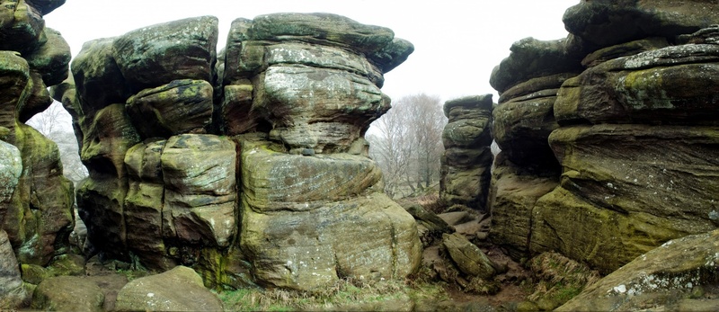 grey, holiday, stones, physical geography, nidderdale, travel, nature, shapes, rock formation, brimham rocks, no people, formation, sky, landscape, stone - Object
