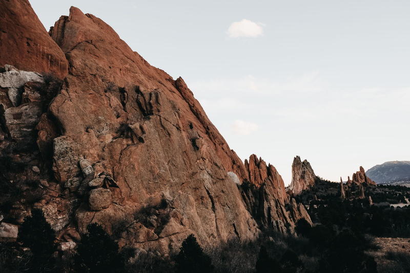 mountain, eroded, low angle view, scenery, 4K, arid climate, colorado springs, rock - object, rock formation, photography, nature, land, rock, high, canyon