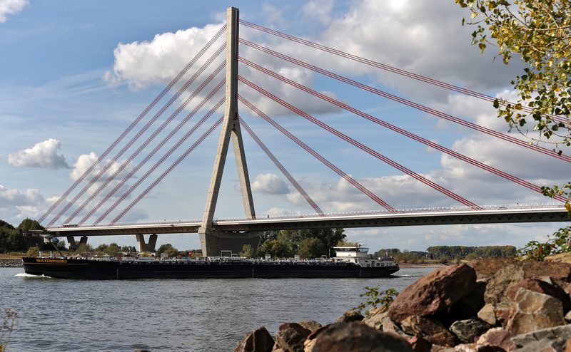 day, 4K, rheinbrücke, bridge, wesel, engineering, architecture, transportation, built structure, bridge - man made structure, sky, building, connection