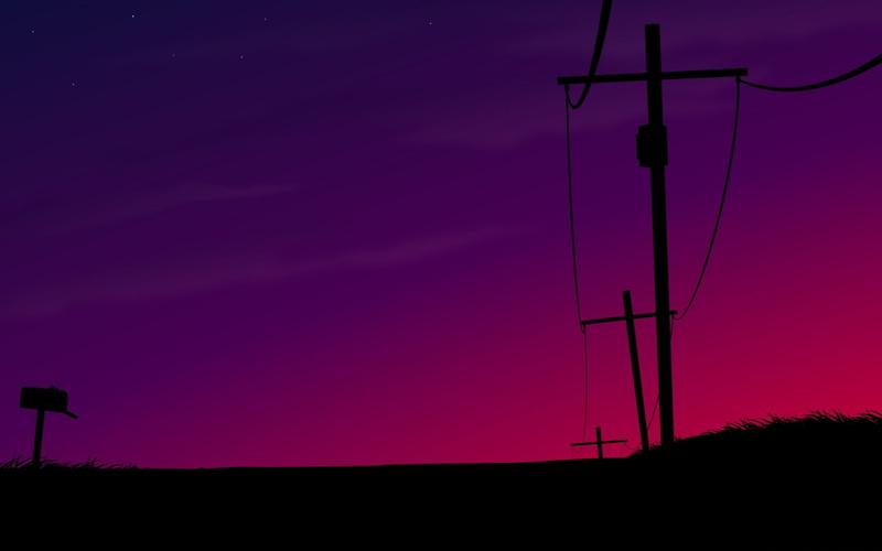 environment, electricity, sky, power supply, beauty in nature, purple, outdoors, scenics - nature, telephone line, 720P, dusk, fuel and power generation
