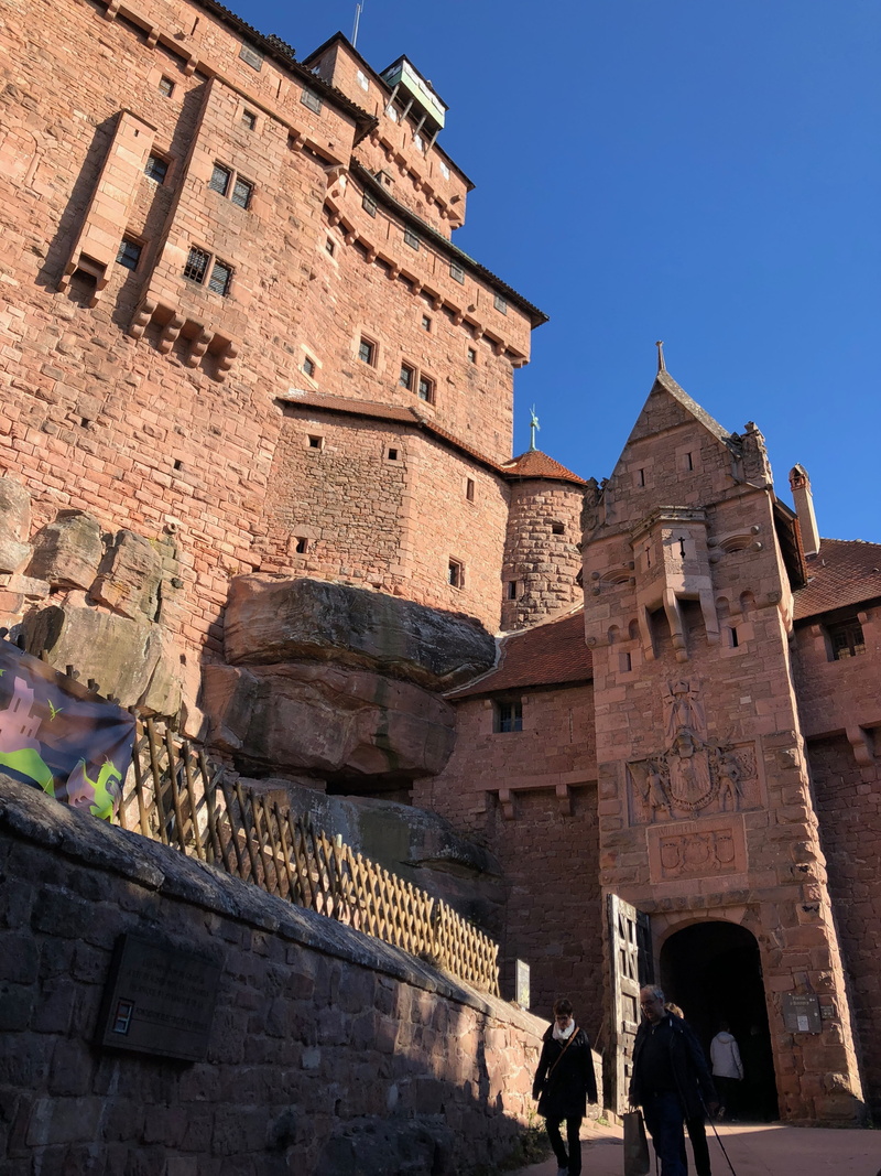 castle, travel, built structure, ancient, the past, nature, tourism, vosges, building, old, building exterior, group of people, history, low angle view