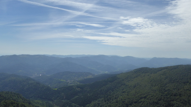 great belchen, mountain range, day, vosges, tranquil scene, france, forest, idyllic, outdoors, highlands, plant, tree, scenics - nature, no people, mountain summit