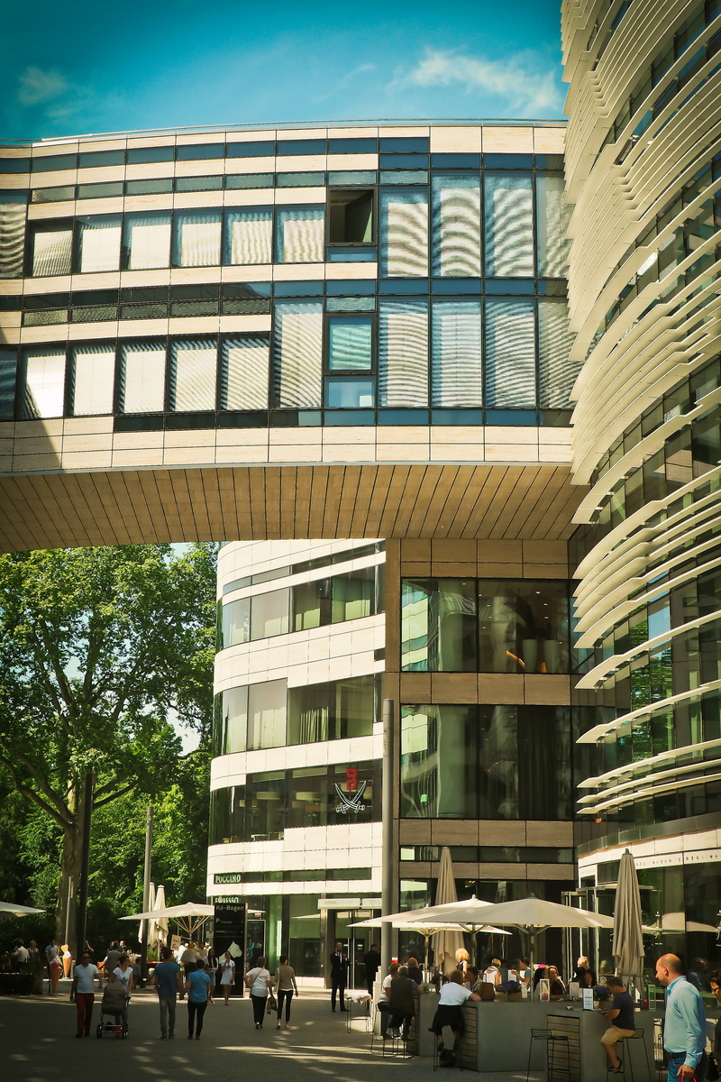 architecture, men, facade, city life, break, office, düsseldorf, building exterior, city, built structure, building, nature, abstract, street, urban, crowd