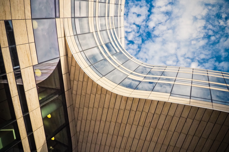 düsseldorf, city, pattern, modern architecture, structure, roof, modern, abstract, architectural feature, expression, futuristic, office, day, 4K, low angle view