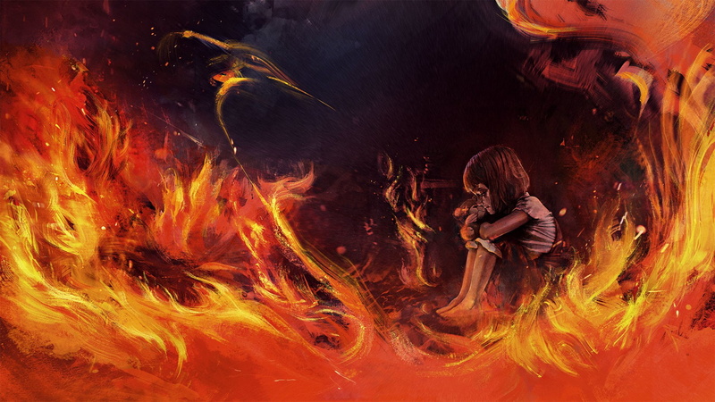 Video Game, Annie (League Of Legends), League Of Legends, Fantasy, Teddy Bear, Child, Little Girl, Girl, Fire, 1080P