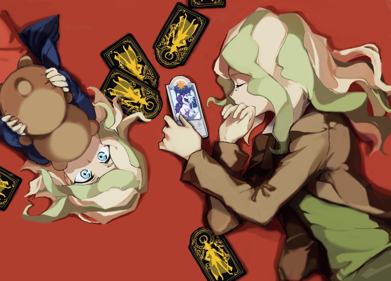 witch, saboten, bear, teddy, long, henpei, com, diana, 720P, academia, little, konachan, cavendish, green, hair, 242255, tears