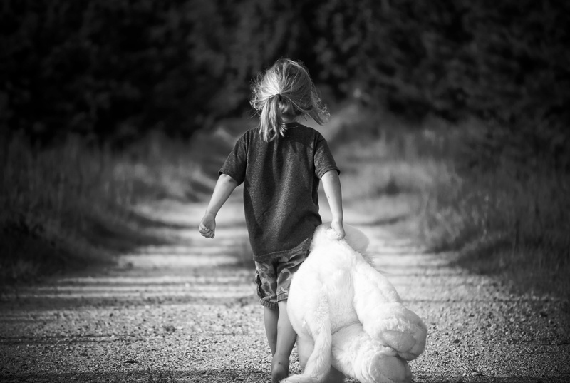 little, pets, boy, hair, one animal, one Person, females, women, bear, child, stuffed, animal themes, childhood, kid, wearing, outdoors, hairstyle, casual clothing