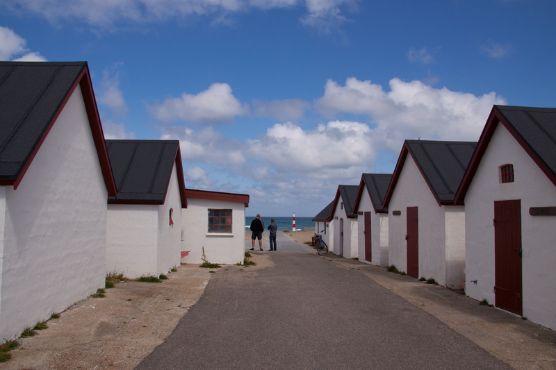 jutland, walking, ocean, huts, denmark, cloud - sky, the way forward, men, sky, building exterior, house, built structure, cloudscape, nature, real people