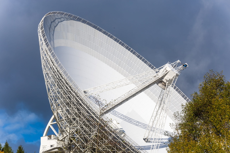 low angle view, effelsberg, fairground, eifel, tall - high, research, travel destinations, large telescope, city, tree, plant, metal, 5K, white, arts culture and entertainment