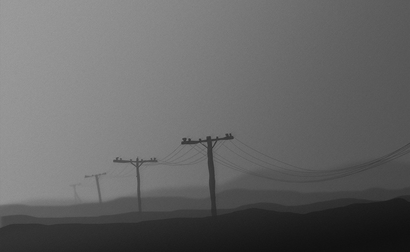 electrical equipment, day, electricity pylon, communication, cable, post, electric, nature, mountain, clear sky, Poles, 2K, Telegraph, power line, silhouette