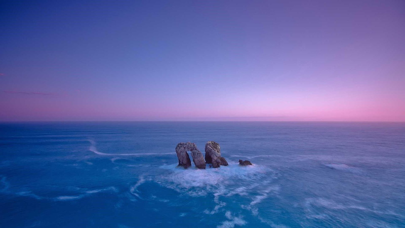 1080P, sea, sign, mammal, scenics - nature, nature, tranquility, waterscape, copy space, horizon, blue, bluish, emotion, evening, warning sign, horizon over water