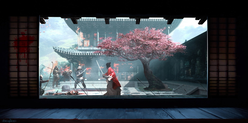 alex nice, 4K, artwork, Japan