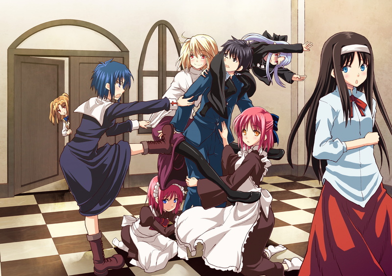 tohno, tsukihime, shiki, ren, ciel, arcueid, akiha, kohaku, brunestud, yumizuka, satsuki, shingetsutan, 2K, hisui