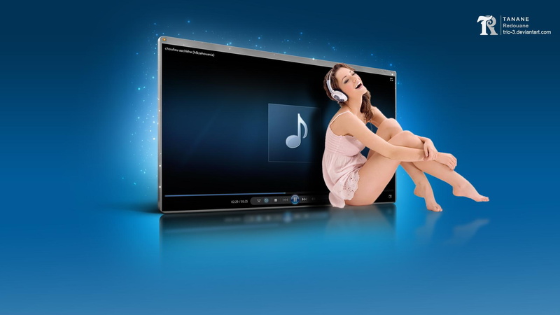 1080P, nice, lover, lady, music, 3d and abstract