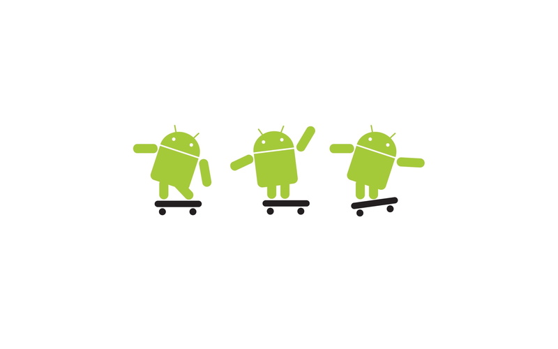 white, logo, android, background, 2K