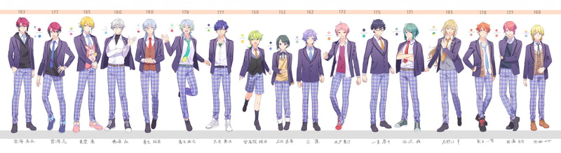 Anime, Pink Eyes, Orange Hair, Green Hair, White Hair, 1080P, Green Eyes, Blonde, Original, Uniform, Pink Hair, Blue Hair, Blue Eyes, Purple Eyes, Purple Hair